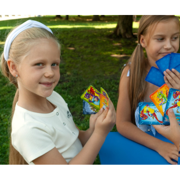 Детская настольная игра в мешочке "Спаси дракона" VT8077-11,  54 карточки