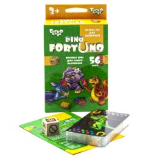 Дитяча розвиваюча настільна гра "Dino Fortuno" UF-05-01, 56 карток