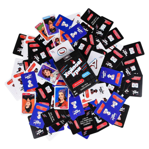 Настільна гра "Хайпові ігри 3 в 1" 30946 інструкція, гральні картки (30946)