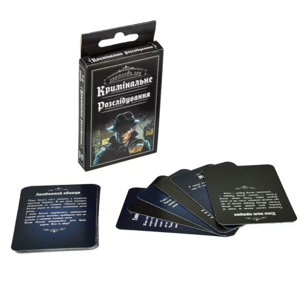 Карткова настільна гра «Кримінальне розслідування» 30418 українською мовою 36 карток (30418)