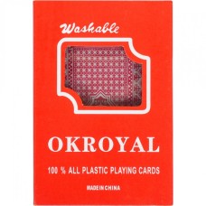 Карты игральные пластиковые "OKROYAL" 95306, 54 карты
