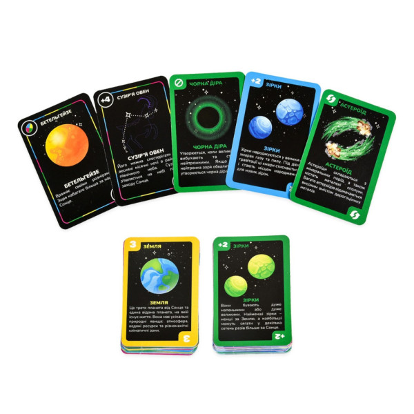 Карточная игра УНА космическая 30448 игральные карточки 108 штук (30448)
