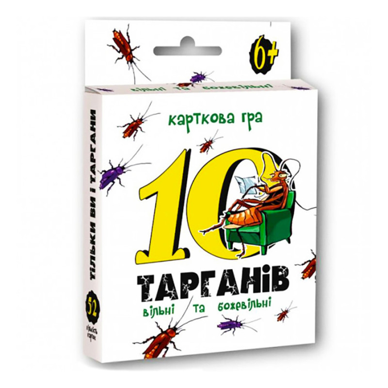 Патріотична настільна гра "10 тарганів" Strateg 30232 Укр