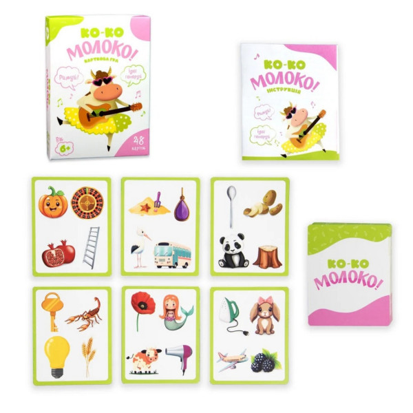 Карткова гра "Ко-ко Молоко" 30386 розважальна, українською мовою (30386)