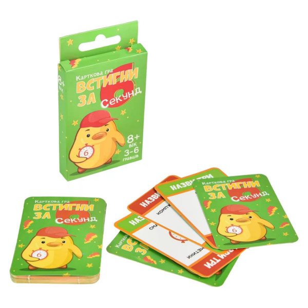 Карточная интеллектуальная игра "Успей за 6 секунд" 30391 (30391)
