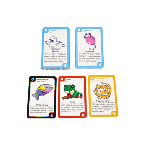 Карткова гра "УНА морські друзі" 30449 українською мовою 108 карток (30449)