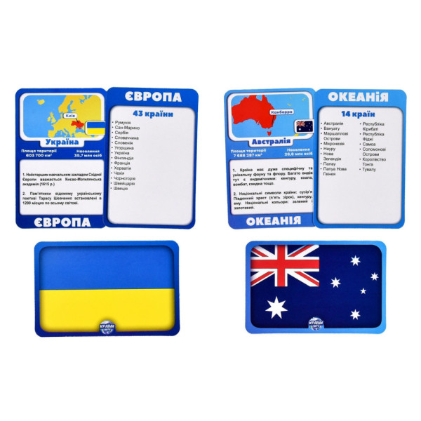 Карточная игра "Страны мира" 30952 инструкция, 220 карточек(30952)
