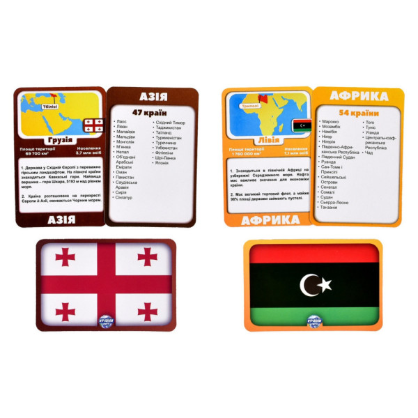 Карточная игра "Страны мира" 30952 инструкция, 220 карточек(30952)