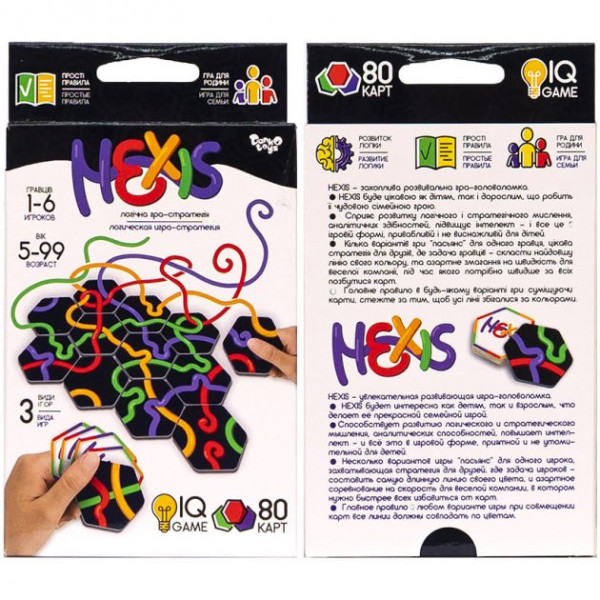 Настільна розважальна гра "Hexis" Danko Toys G-HEX-01-01 рос (G-HEX-01-01)