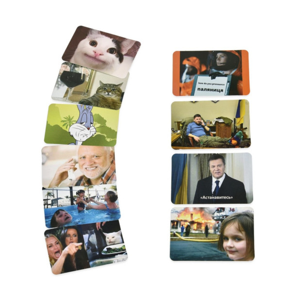 Настільна гра "Мемні котики" 30734 гральні картки 98 штук, інструкція (30734)