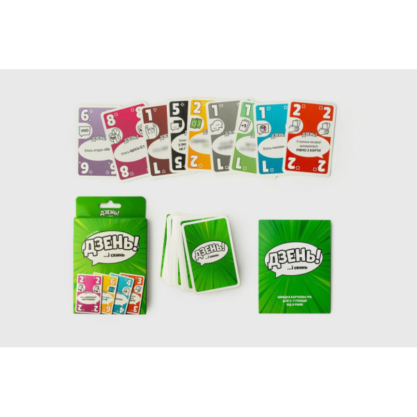 Настільна карткова гра "Дзень!" FGS72 українською мовою (FGS72)