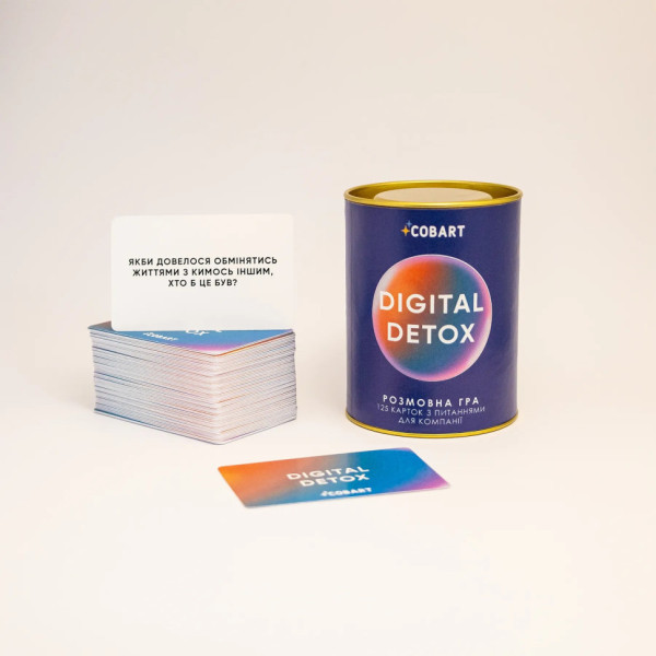 Розмовна-настільна гра "Digital Detox" CBRT-9993, 125 карток (CBRT-9993)