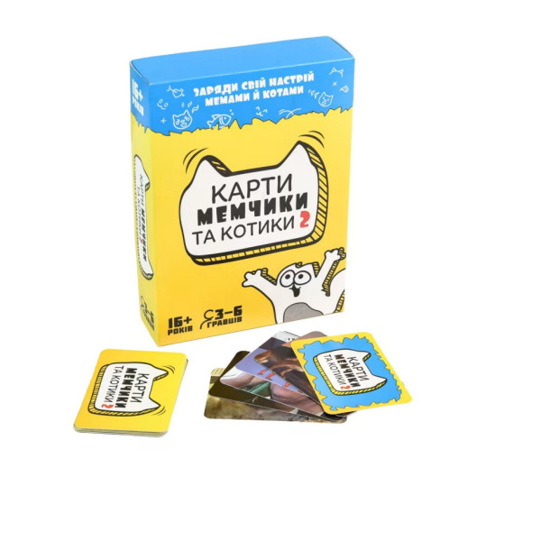 Карткова настільна гра «Карти мемчики і котики 2» 30735, 110 карток (30735)