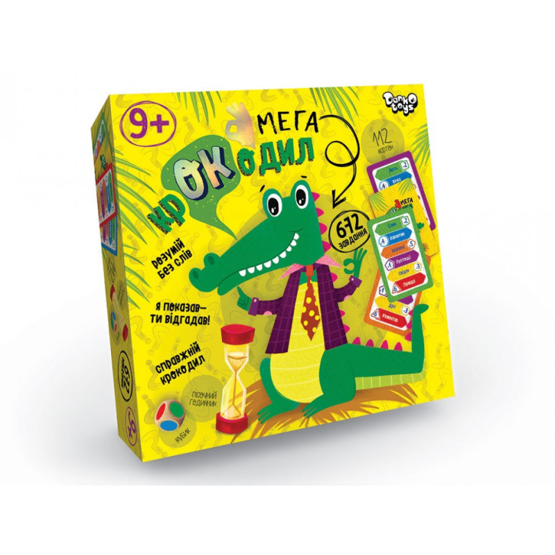 Дитяча настільна гра "Мега-крокодил" CROC-03-01U укр. мовою