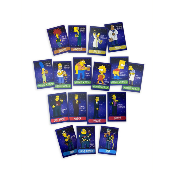 Настільна гра "Мафія "Сімпсони" PLR-0036 (PLR-0036)