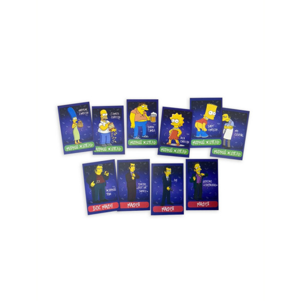 Настільна гра "Мафія "Сімпсони" PLR-0036 (PLR-0036)