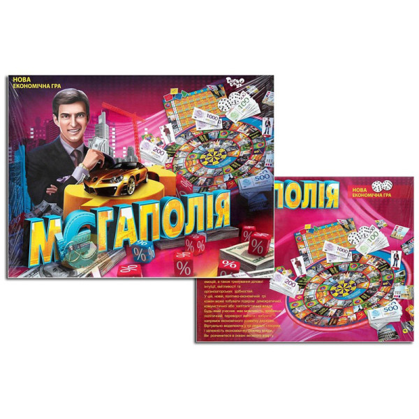 Настільна економічна гра "Мегаполія" DTG6U українська мова, від 2 до 4 гравців  (DTG6U)