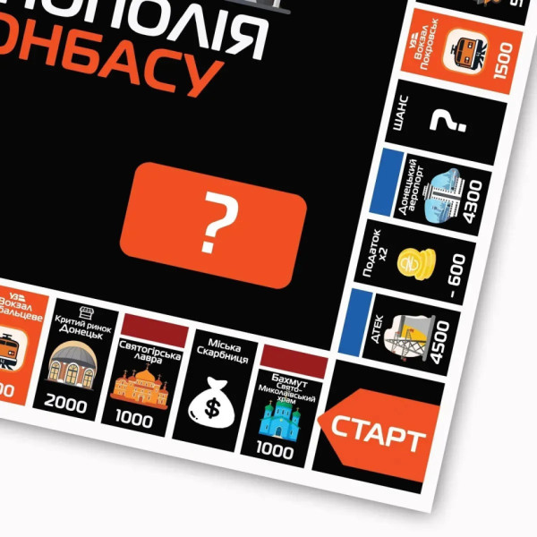 Настільна гра Монополія Донбасу PLR-0046 від 2 до 5 гравців (PLR-0046)