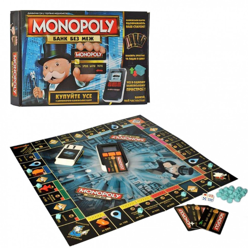 Настольная игра Монополия TG 002 с терминалом