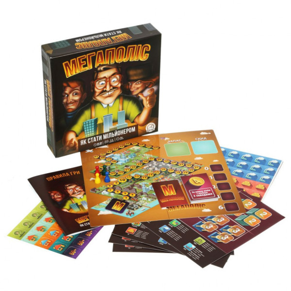 Настільна гра Мегаполіс "Як стати мільйонером" Arial 910039 укр. мовою (910039)