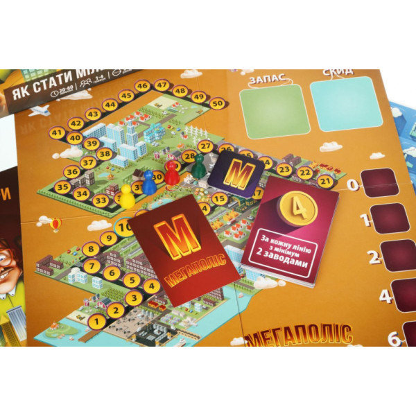 Настільна гра Мегаполіс "Як стати мільйонером" Arial 910039 укр. мовою (910039)