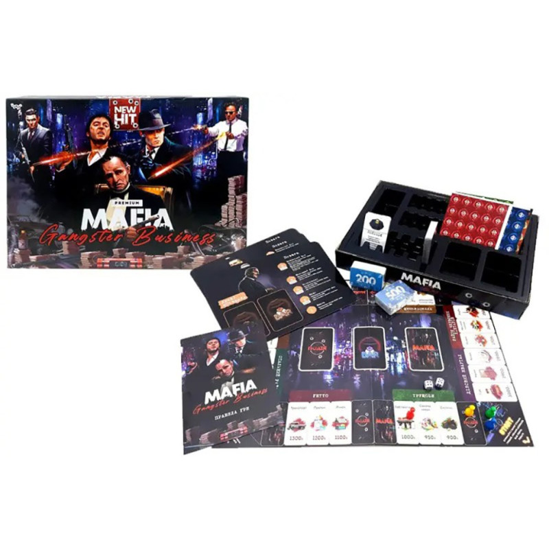 Настільна економічна гра "MAFIA. Gangster Business. Premium" MAF-03-01U українською мовою