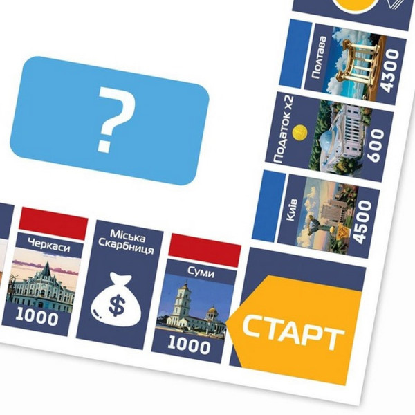 Настольная игра "Монополия Украины" PLR-0044 на украинском языке (PLR-0044)
