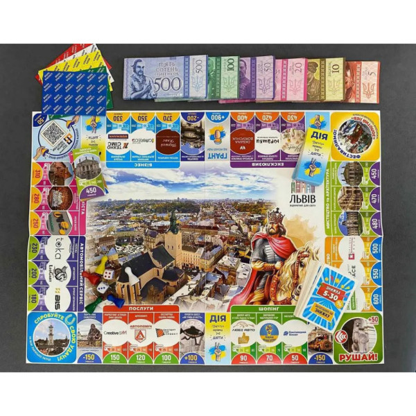 Настольная игра монополия "Львов открыт для мира" 019958(019958)