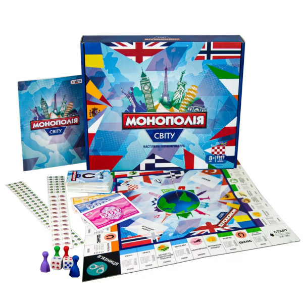 Настільна гра "Монополія світу" 7007 українською мовою (7007)