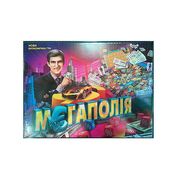 Настільна економічна гра "Мегаполія" DTG6U українська мова, від 2 до 4 гравців  (DTG6U)