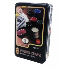 Настільна гра Покер J02070 в металевій коробці