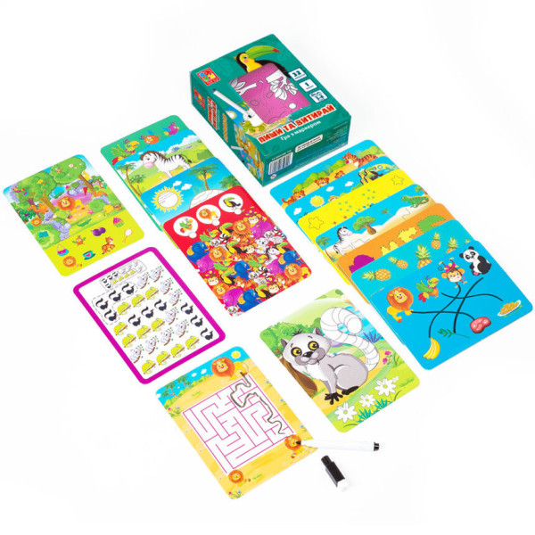 Настільна гра Пиши та витирай "Зоопарк" Vladi Toys VT5010-20 укр (VT5010-20)