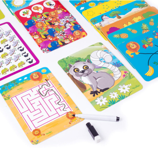 Настільна гра Пиши та витирай "Зоопарк" Vladi Toys VT5010-20 укр (VT5010-20)