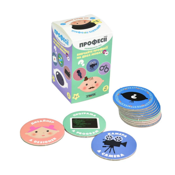 Розвивальна настільна гра «Професії» 30773, 36 карток (30773)