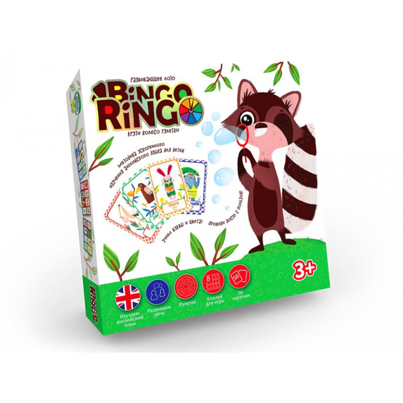 Настільна гра "Bingo Ringo" GBR-01-01E рос /англ мовами