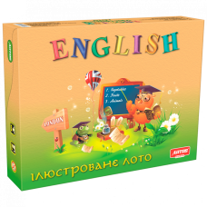 Навчальна настільна гра Лото "ENGLISH" 0796 ілюстрована