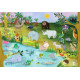 Детская обучающая игра с многоразовыми наклейками "ZOO Абетка" (КП-005) KP-005 на укр. языке