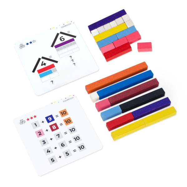 Навчальний набір "Палички для рахунку Кюїзенера" Igroteco 900385, 56 деталей (900385)