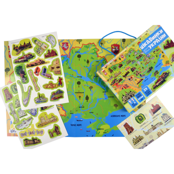 Плакат "Карта України" з наліпками (КП-001) KP-001 (KP-001(КП-001))