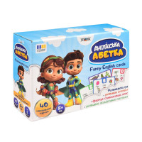 Карточная игра "Английский алфавит" 31034, 40 двусторонних карточек(31034)