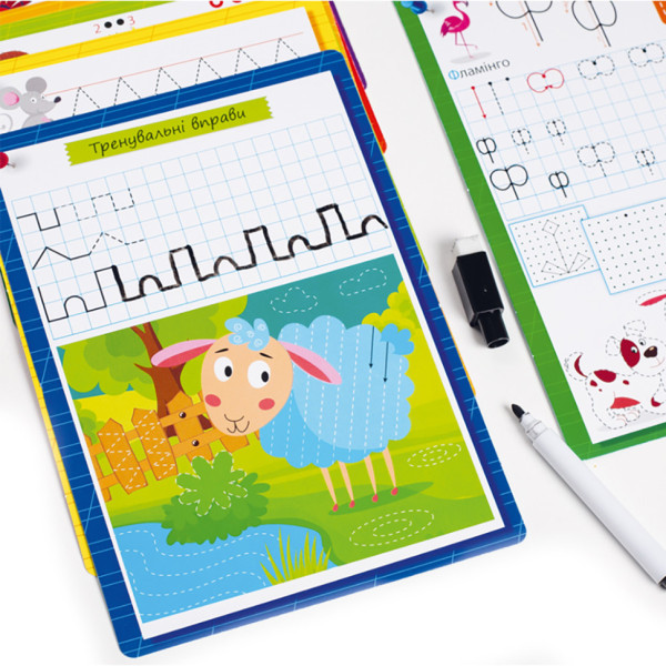 Картки з маркером "Готуємось до школи: Абетка" VT5010-21 Укр (VT5010-21)