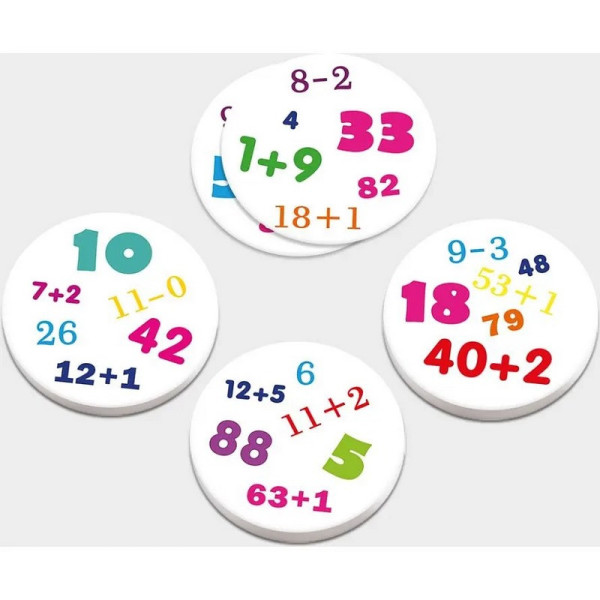 Настільна гра серії Хто кого? "Змагання зі складання та віднімання" 158502 (158502)