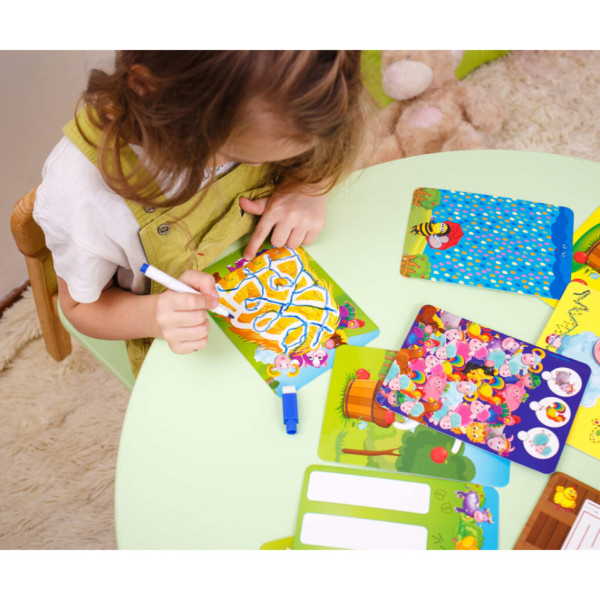 Настільна гра Пиши та витирай "Ферма" Vladi Toys  VT5010-19 укр (VT5010-19)