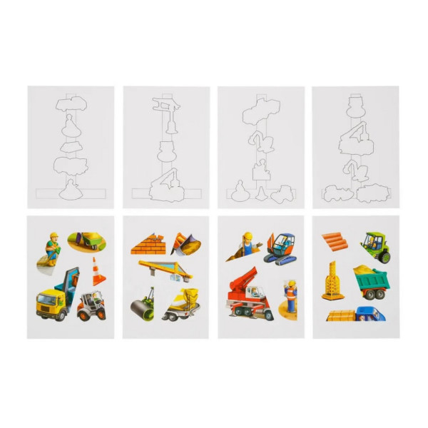 Дерев'яна розвиваюча гра на липучці "Будівельний майданчик" (ПСФ037) PSF037 (PSF037)