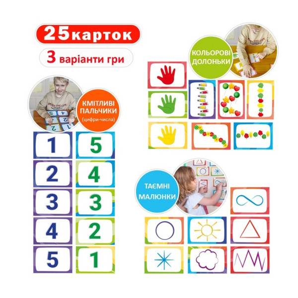 Дитячий набір розвиваючих карток "Нейгрогра" ME5032-26 (ME5032-26)