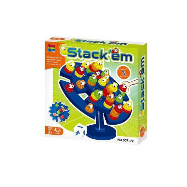 Настільна гра "Stackem" 007-72 фішки трьох кольорів (007-72)