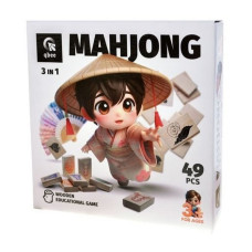 Деревянная игра "Детский маджонг" QB700-007, 49 деталей (QB700-007)
