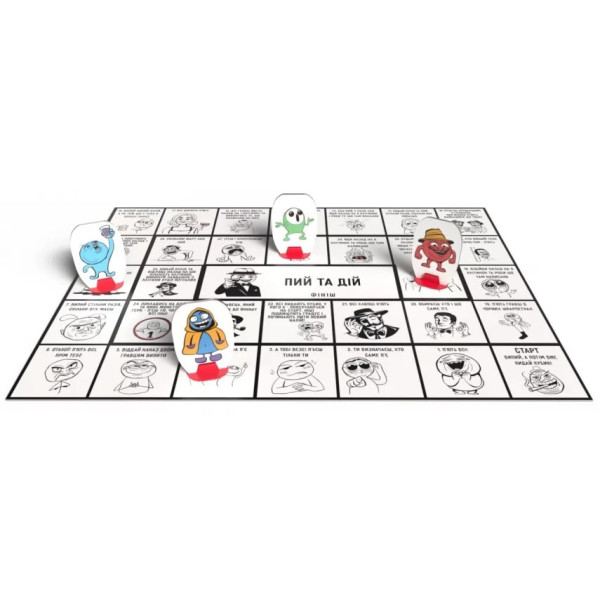 Настільна гра для дорослих "Пий та Дій" 800484 від 2 гравців (800484)