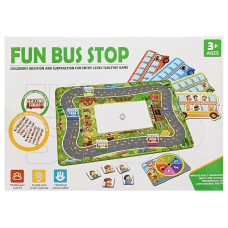 Дитяча Настільна гра "Fun bus stop" ME-175, 4 автобуса і картки пасажирів (ME-175)