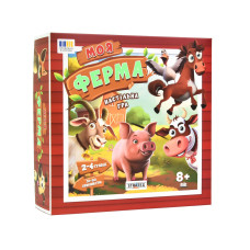 Настільна гра "Моя ферма" 30435 ігрове поле, фішки з тваринами (30435)
